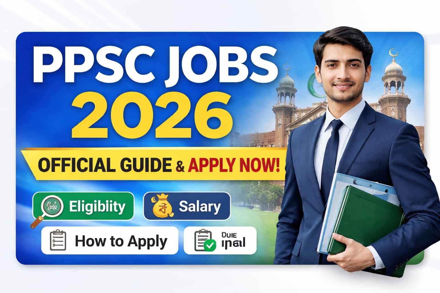 PPSC Job 2026 official guide and apply now banner for Pakistan government recruitment