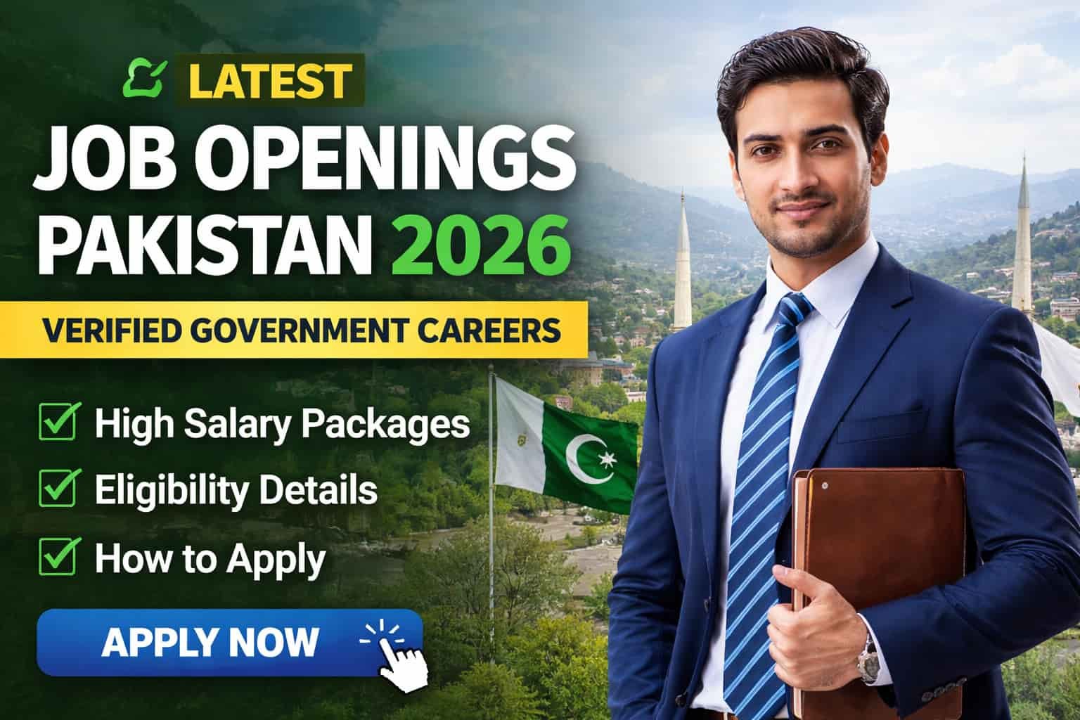 Latest job openings Pakistan 2026 verified government careers with salary, eligibility and apply online details