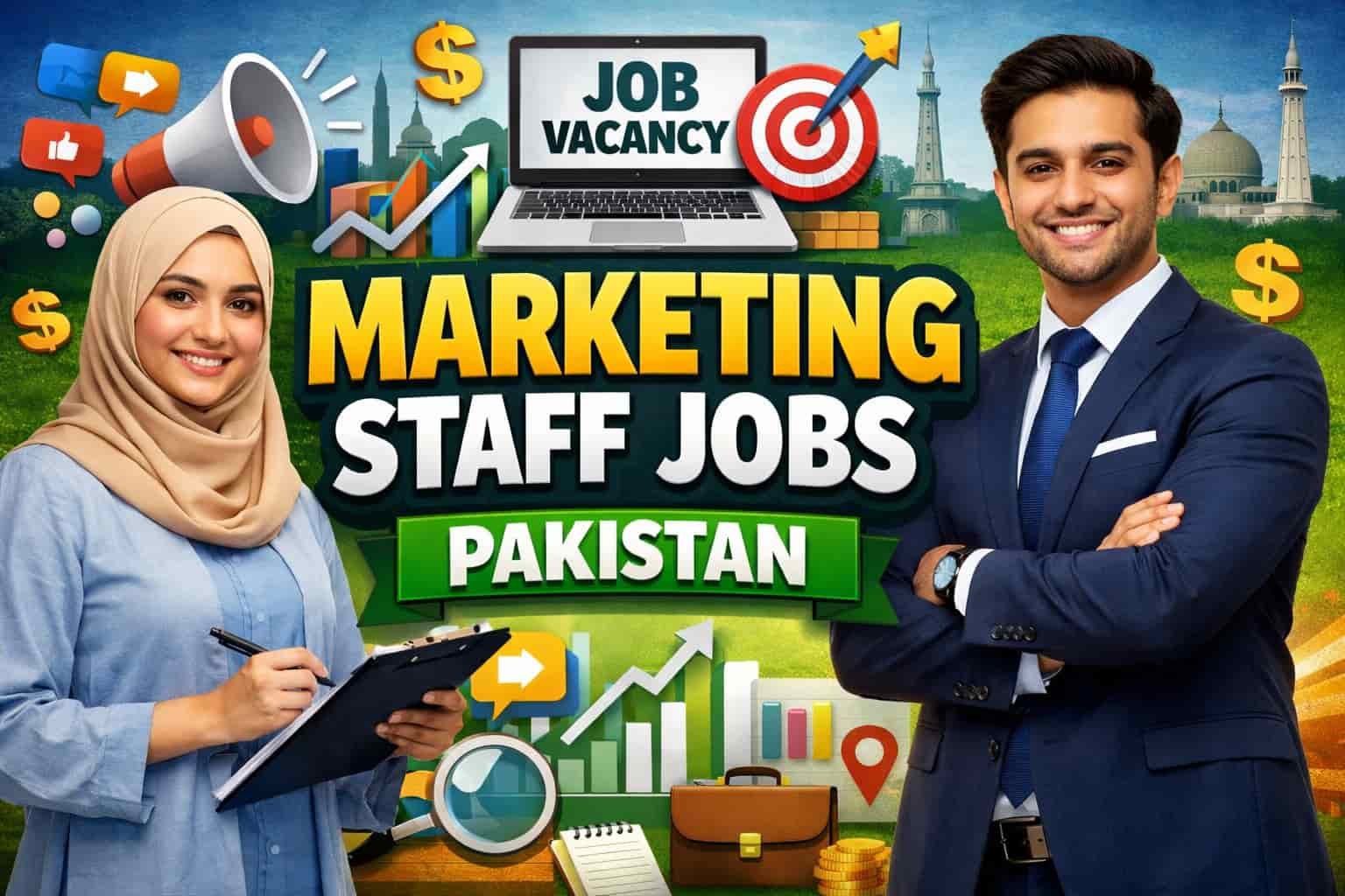 Marketing staff jobs Pakistan 2026 team meeting discussing marketing strategy in office