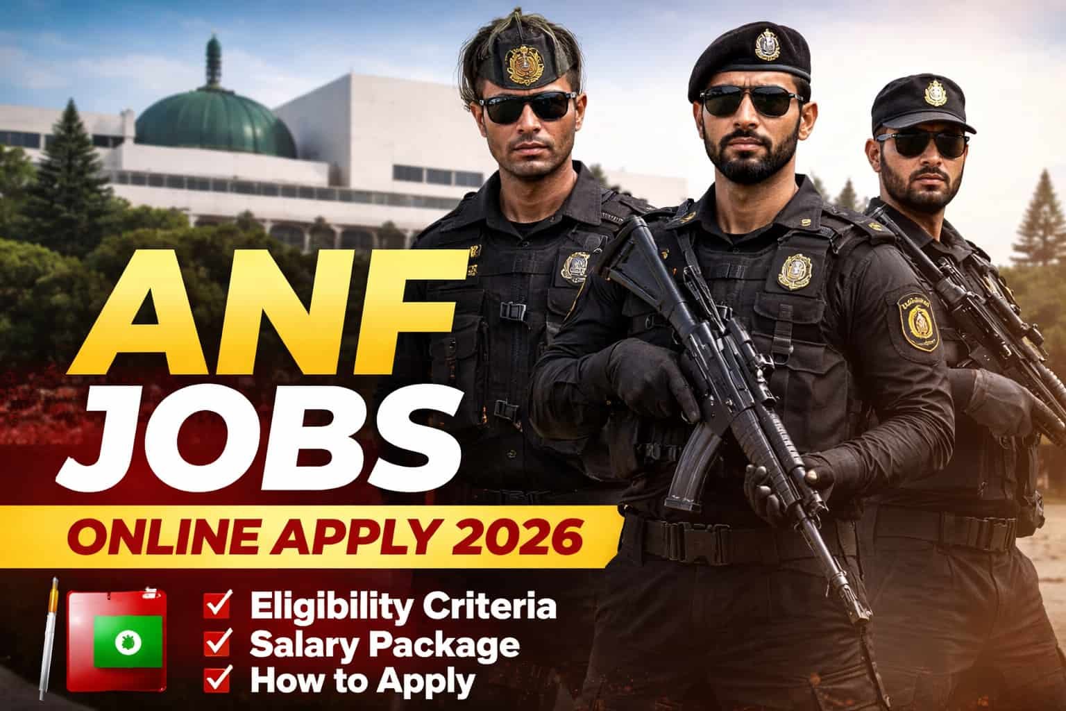 ANF jobs online Apply 2026 Anti Narcotics Force Pakistan recruitment advertisement